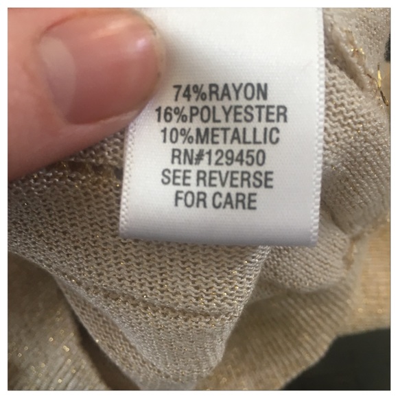 Form flattering comfortable Apt. 9 Sweater Gold - Picture 5 of 6